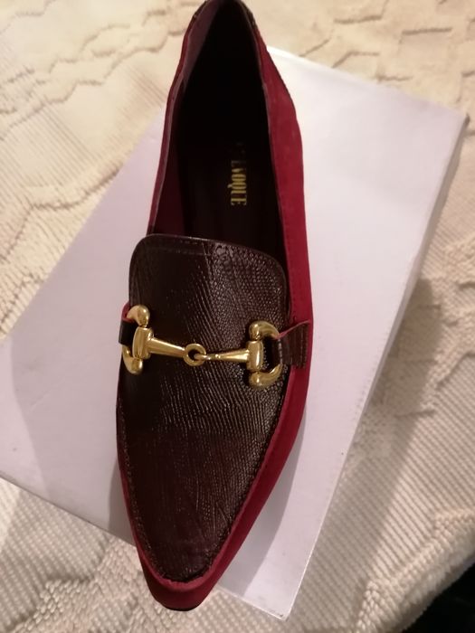 Sapatos Evoque tamanho 36 em pele