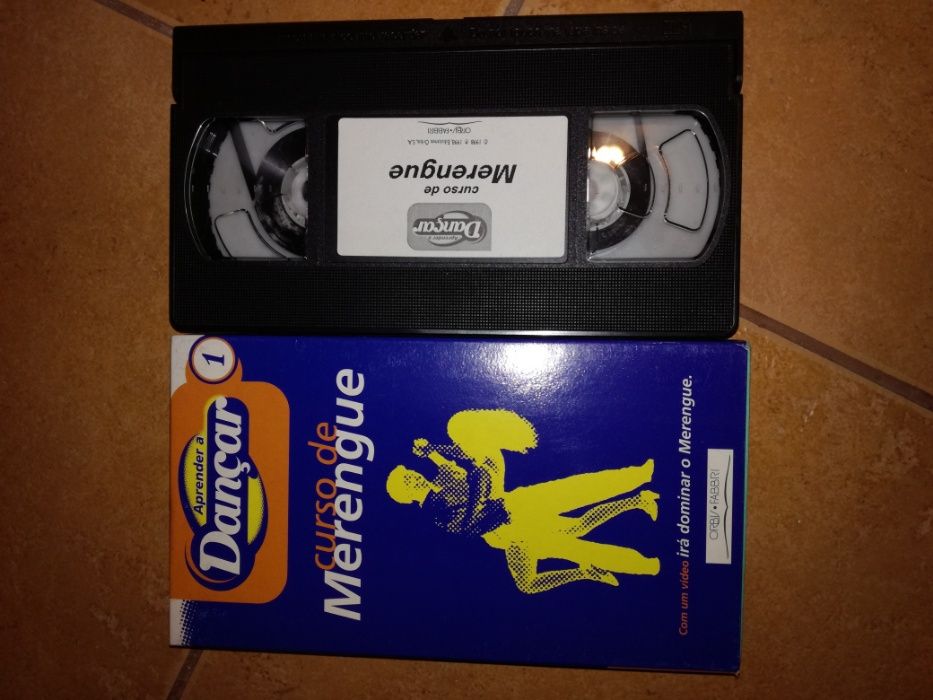 Danças de Salão, 12 em video VHS, 7 ainda seladas - preço de cada uma