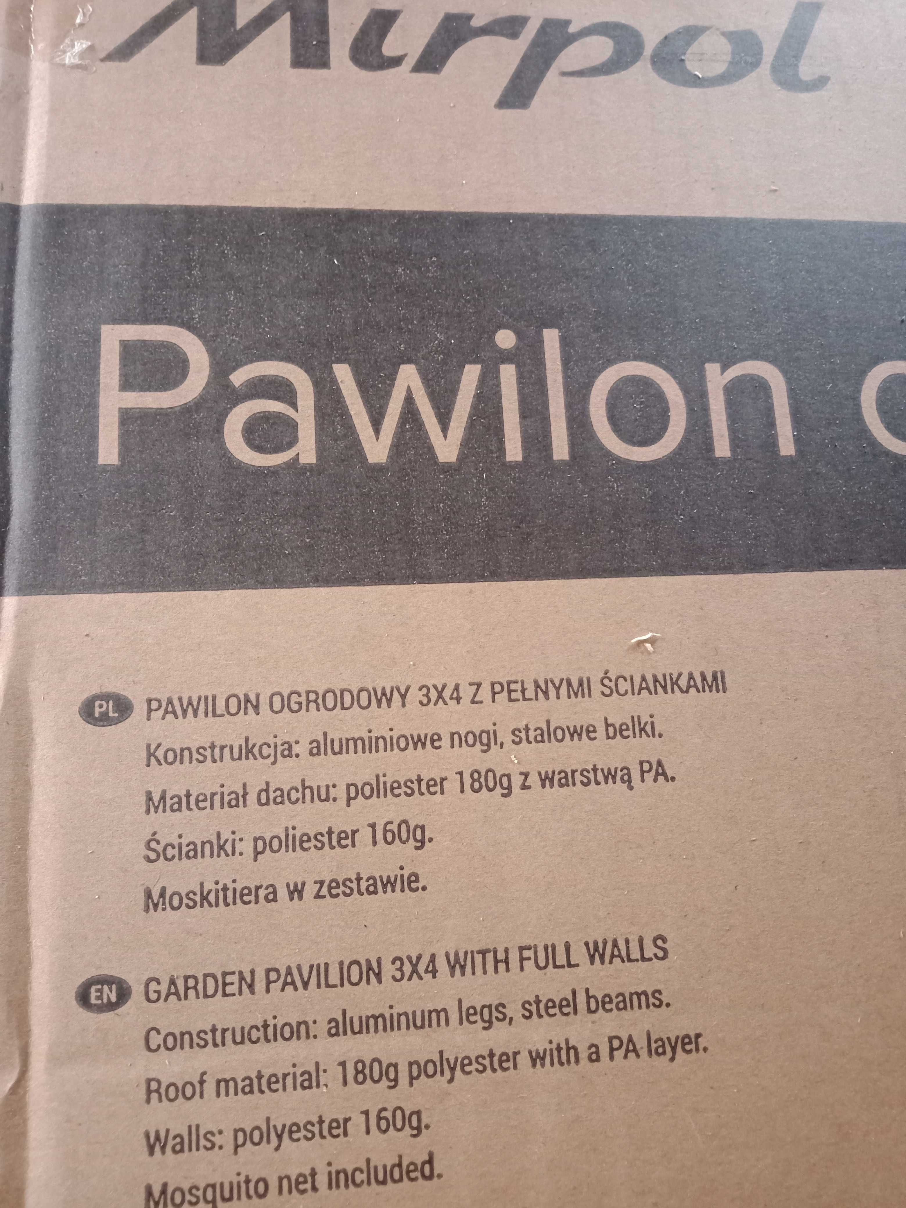 Pawilon ogrodowy nowy