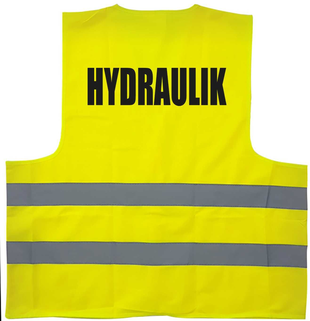 kamizelka odblaskowa, kamizelka z nadrukiem, hydraulik