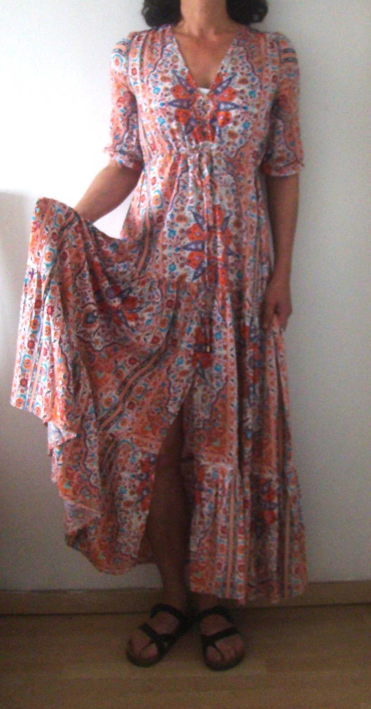 Vestido maxi estampado da JAASE tamanho XS