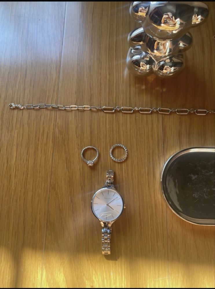 Relógio CK + joias Swarovski + guarda-jóias Tous de oferta