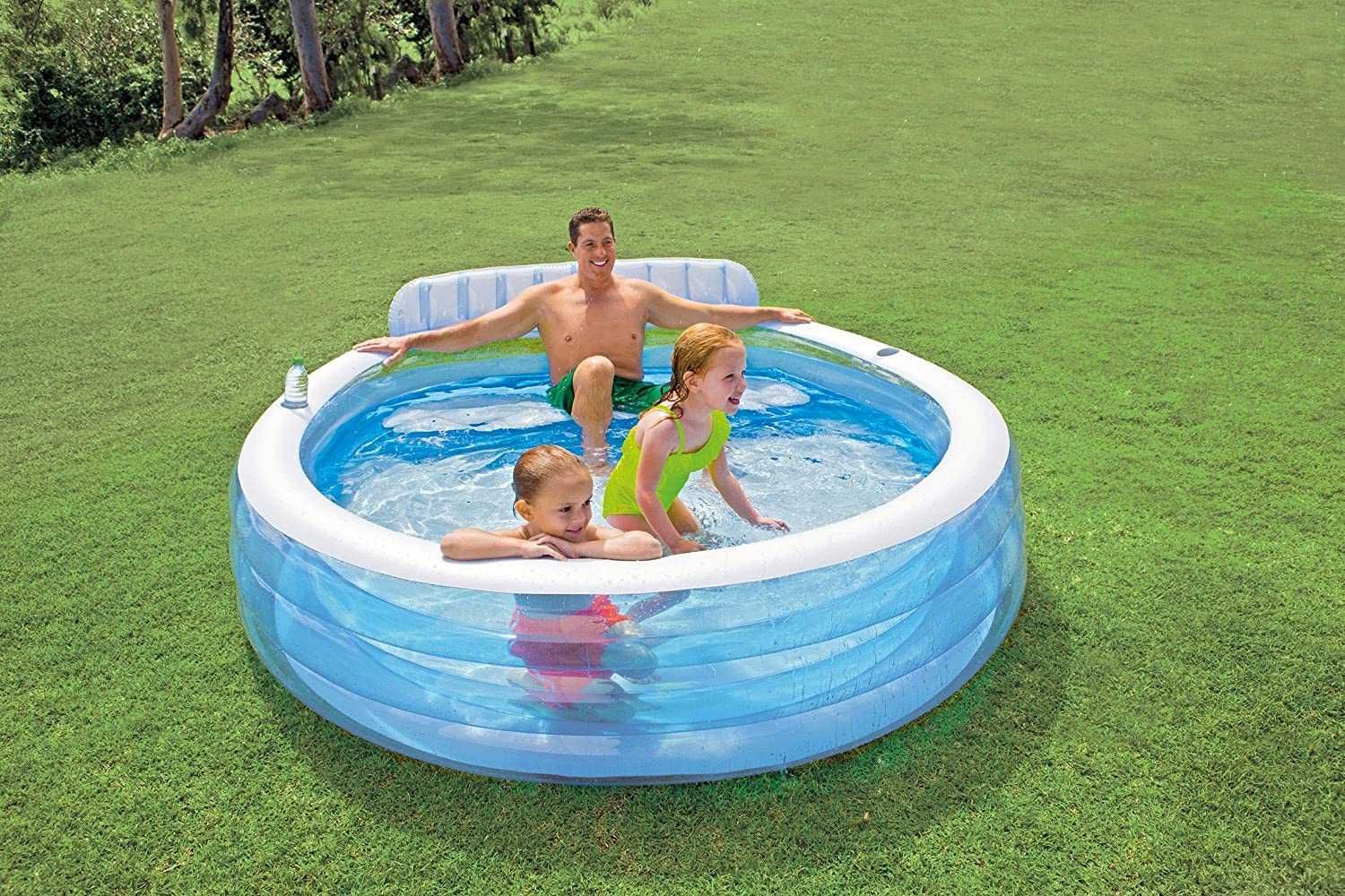 "Intex" - Piscina com poltrona, 229 x 218 x 79 cm, 640 L - Nova