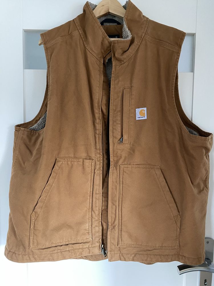 Kamizelka zimowa robocza Carhartt Washed Duck Sherpa