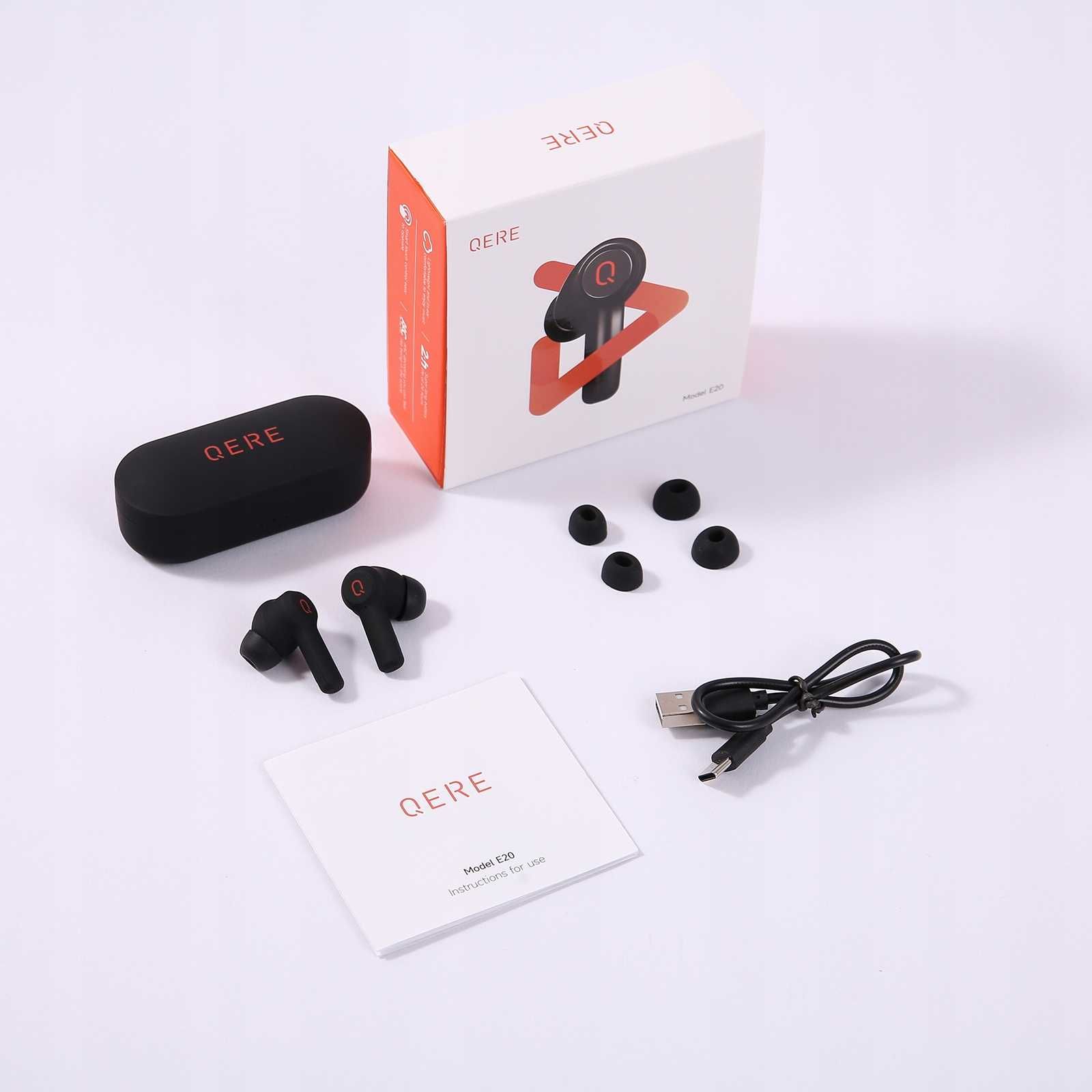 Słuchawki bezprzewodowe douszne Bluetooth QERE E20