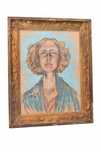 I. Witkiewicz Witkacy 1933 Portret Arystokratka w Chuście Pastel Obraz