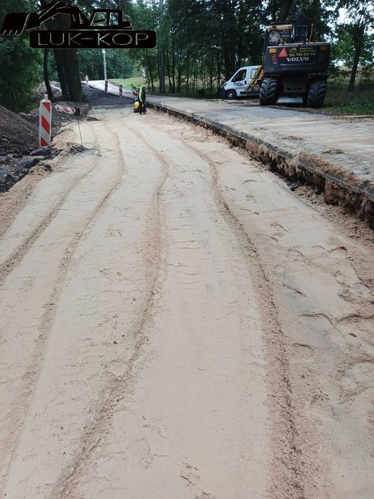 Roboty ziemne, wywrotki, koparki, kruszywa