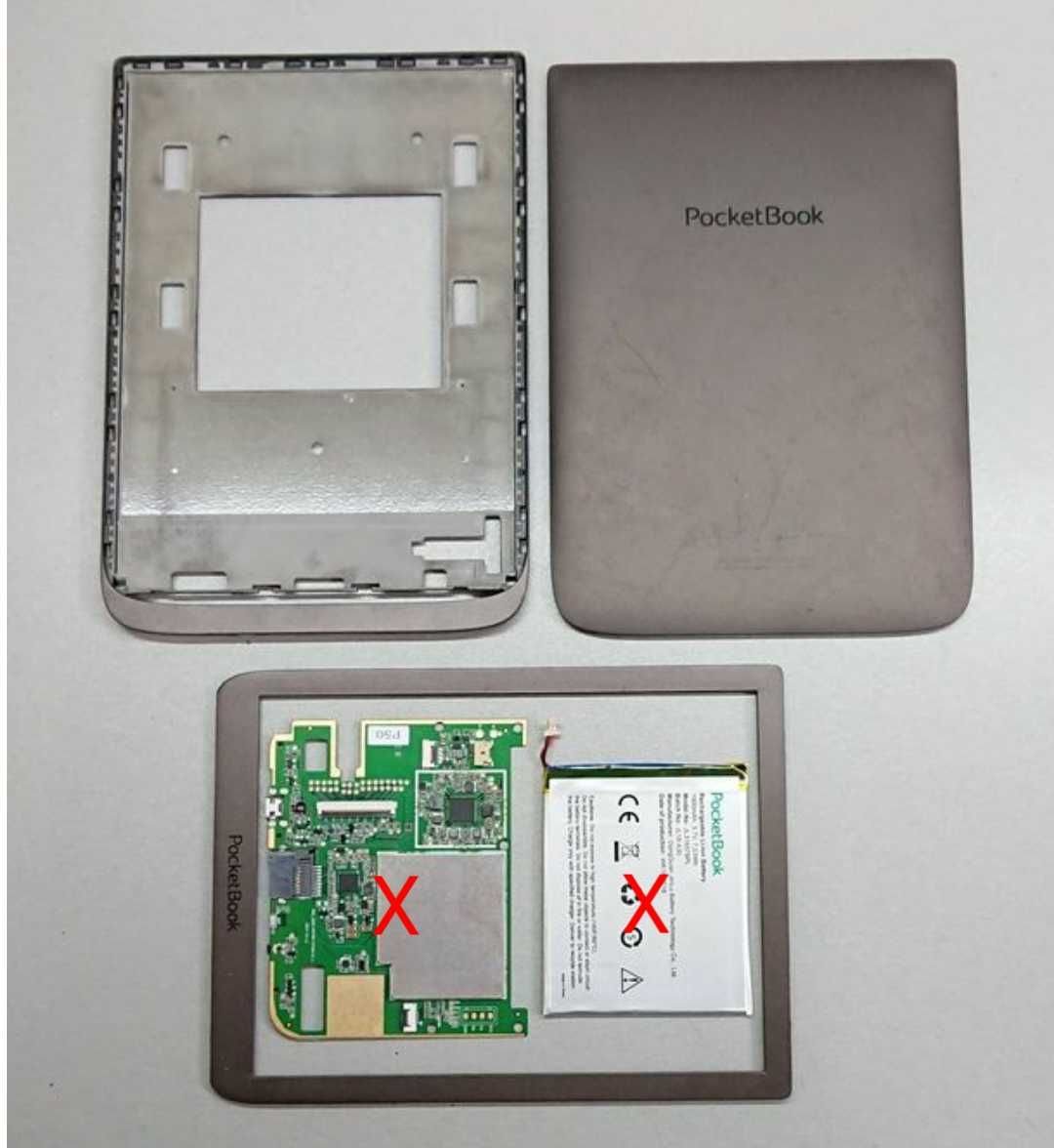 Pocketbook PB740 InkPad 3 Разборка,  Корпус Крышка Плата Батарея
