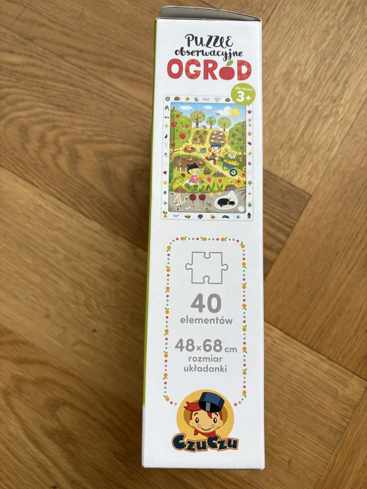Duze Puzzle obserwacyjne CzuCzu Ogród 40 elementow