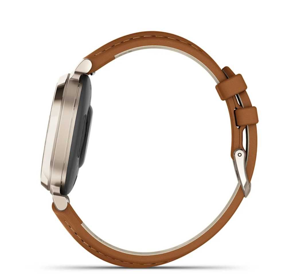 Garmin Lily 2 Classic Cream Gold шкіряним ремінцем 010-02839-02
