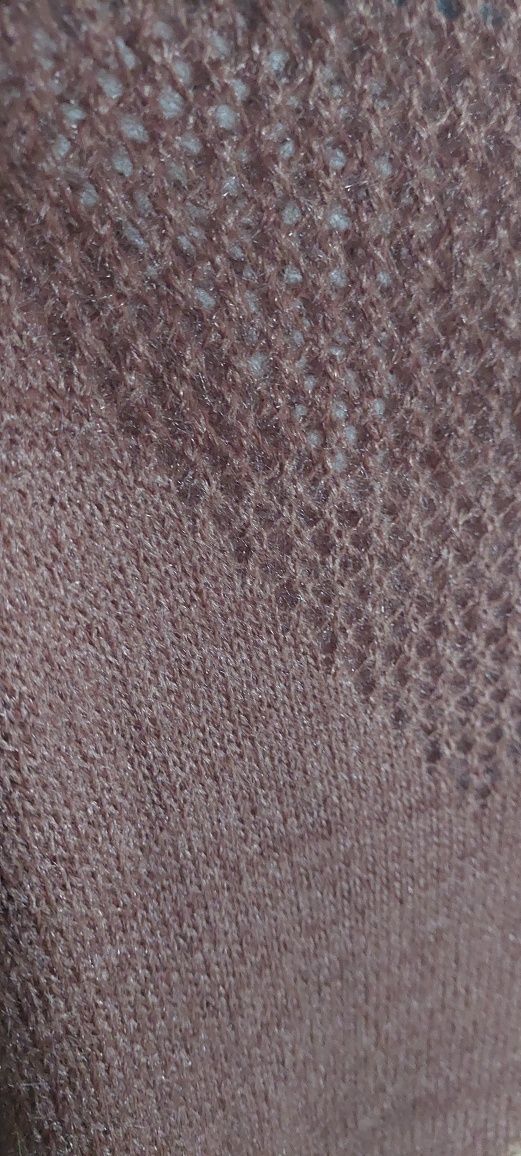 Sweterek beżowo-brązowy L/XL