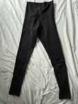 Czarne legginsy z poliimidu, XS