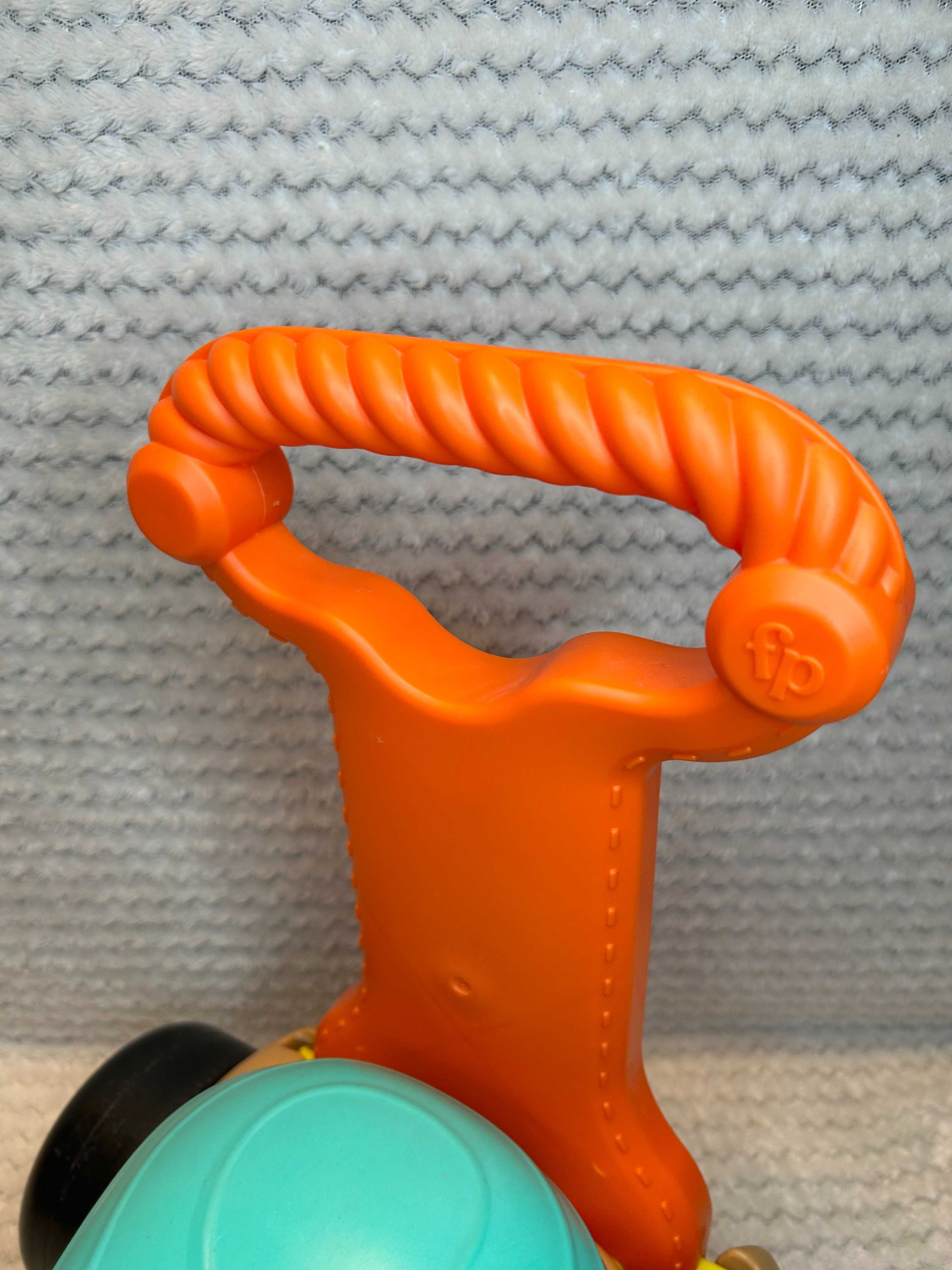 FISHER PRICE Jeżdzik wózek Pchacz Kucyk Spacerowy 3W1 język włoski