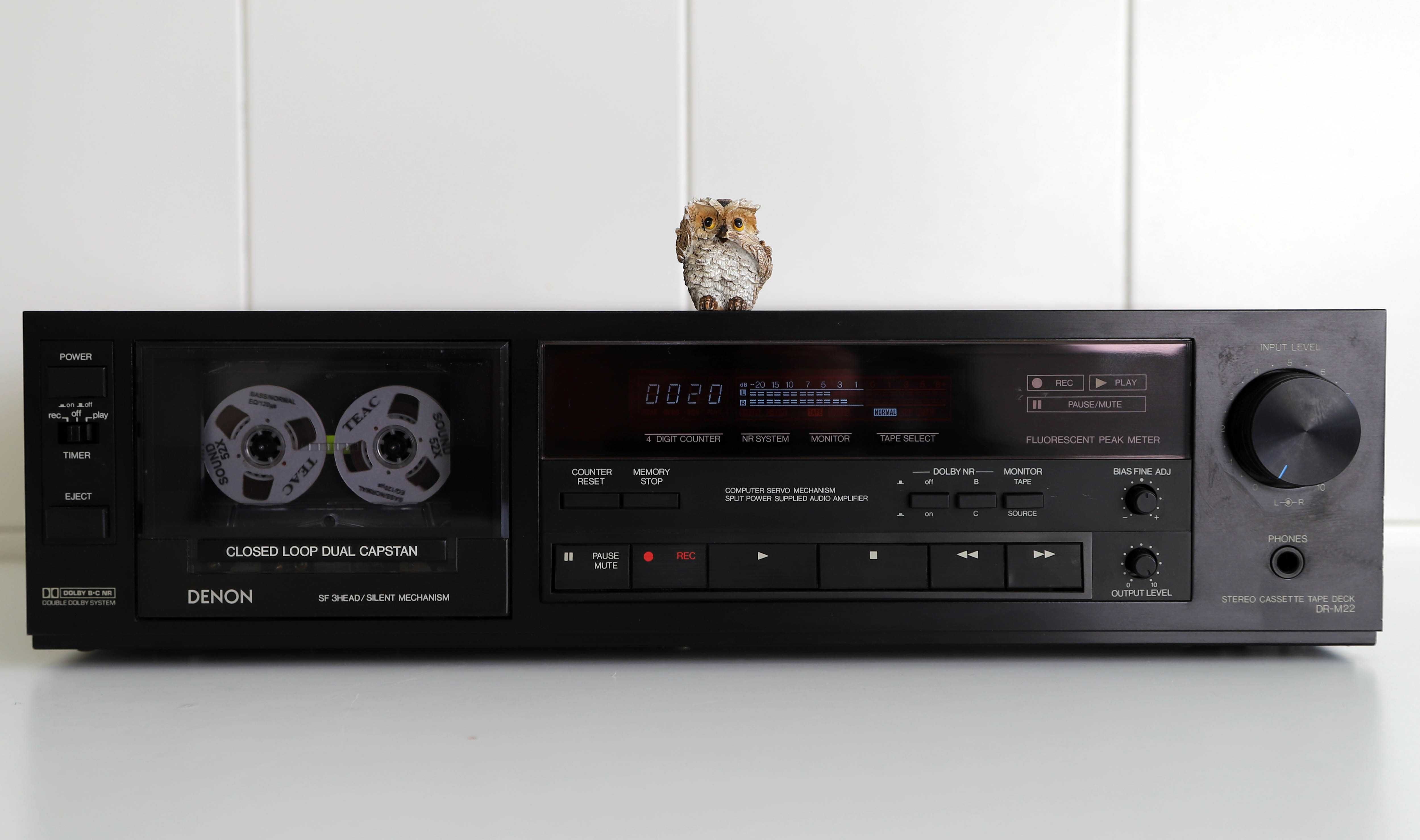 Denon DRM-22 Tape Deck Cassetes 3 cabeças