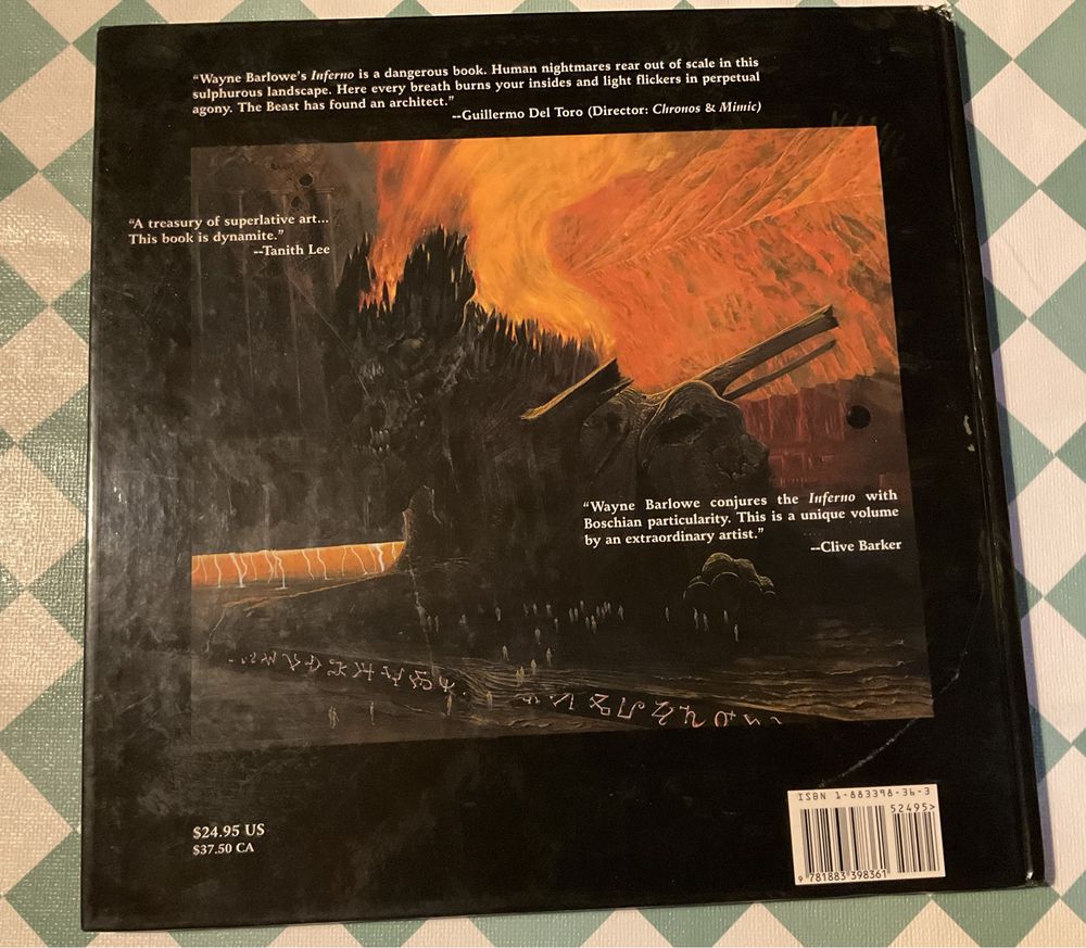 Livro Barlowe's Inferno - 1.ª edição 1998