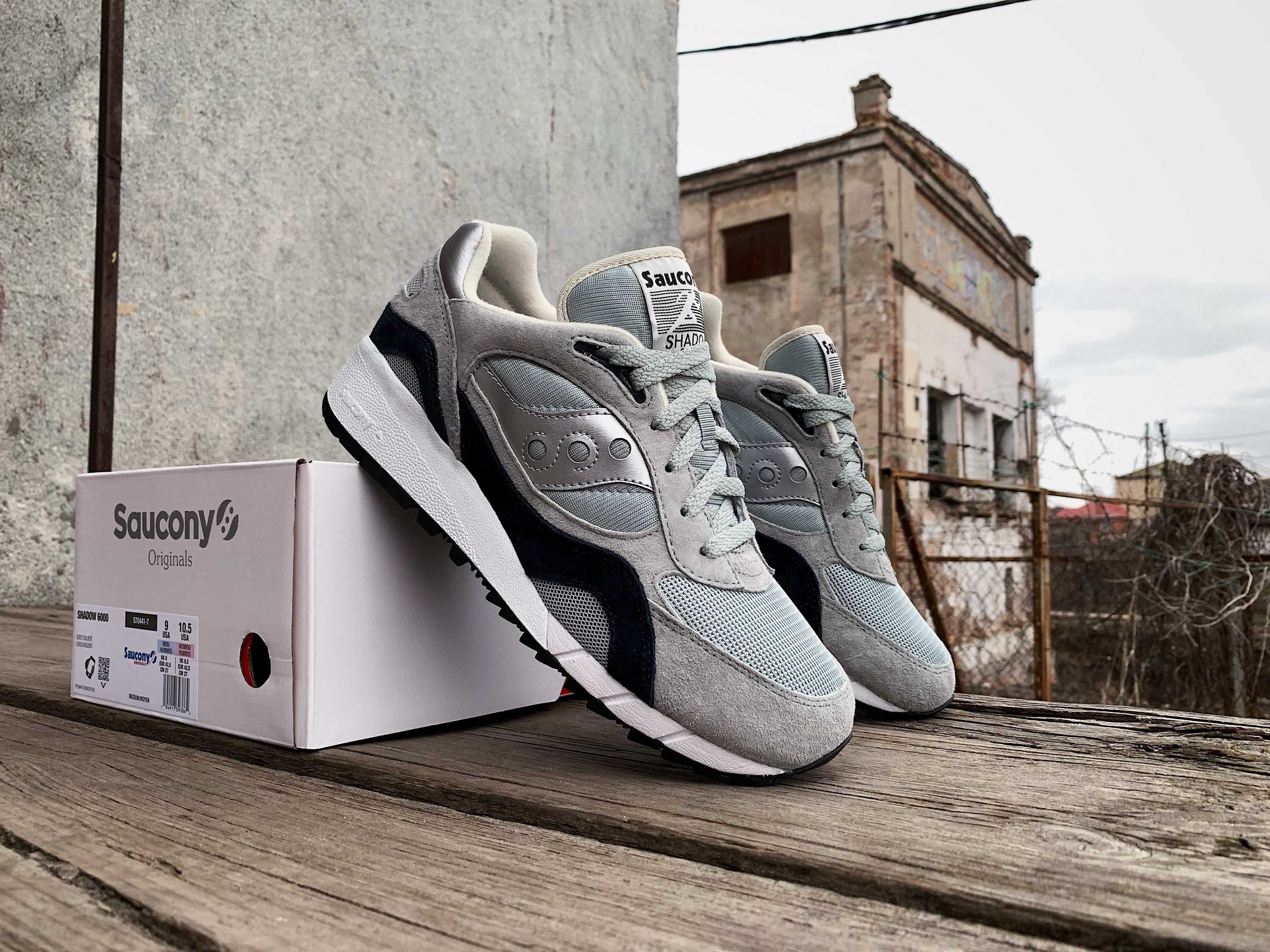 Мужские оригинальные кроссовки Saucony Shadow 6000 (2 цвета) ТОП ЦЕНА!