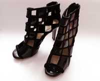 Жіночі туфлі Posiot, шкіряні босоніжки, ефектний каблук