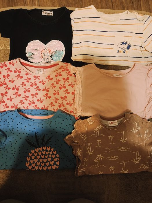 Koszulki dł i krótki rękaw dziewczęce