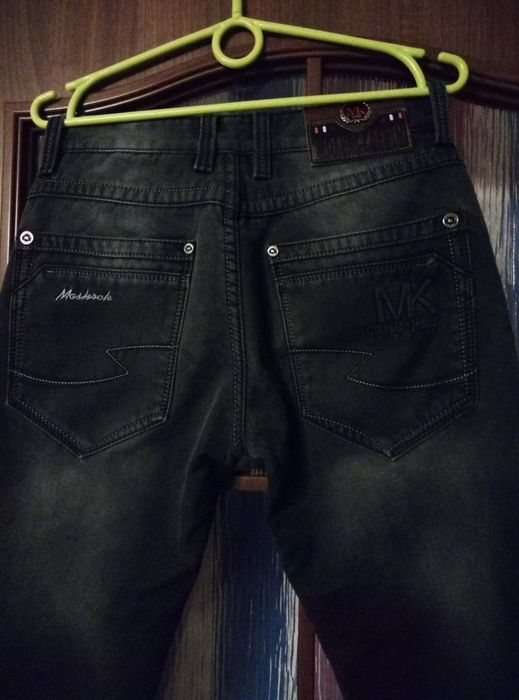 Spodnie jeansowe ocieplane 80