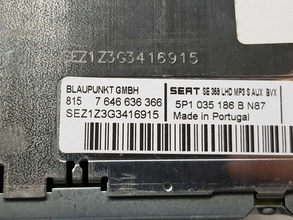 SEAT ALTEA XL 1.8 TFSI Radio Radioodtwarzacz 5P1.035.186B