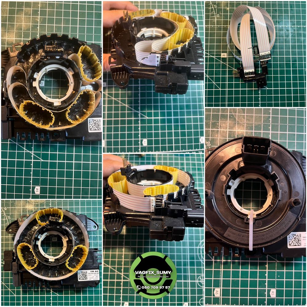 Ремонт шлейфа руля, Подрулевой блок 5K0953569,5Q0953569 VW/SKODA/AUDI