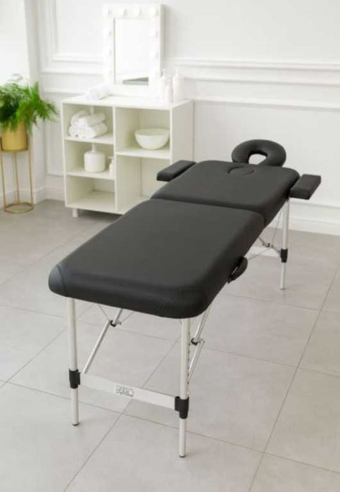 NOWY Aluminiowy Stół Do Masażu I Rehabilitacji 2-segmentowy Składany