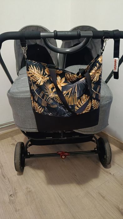 Wózek bliźniaczy Valco Baby Snap Ultra Duo w kolorze szarym