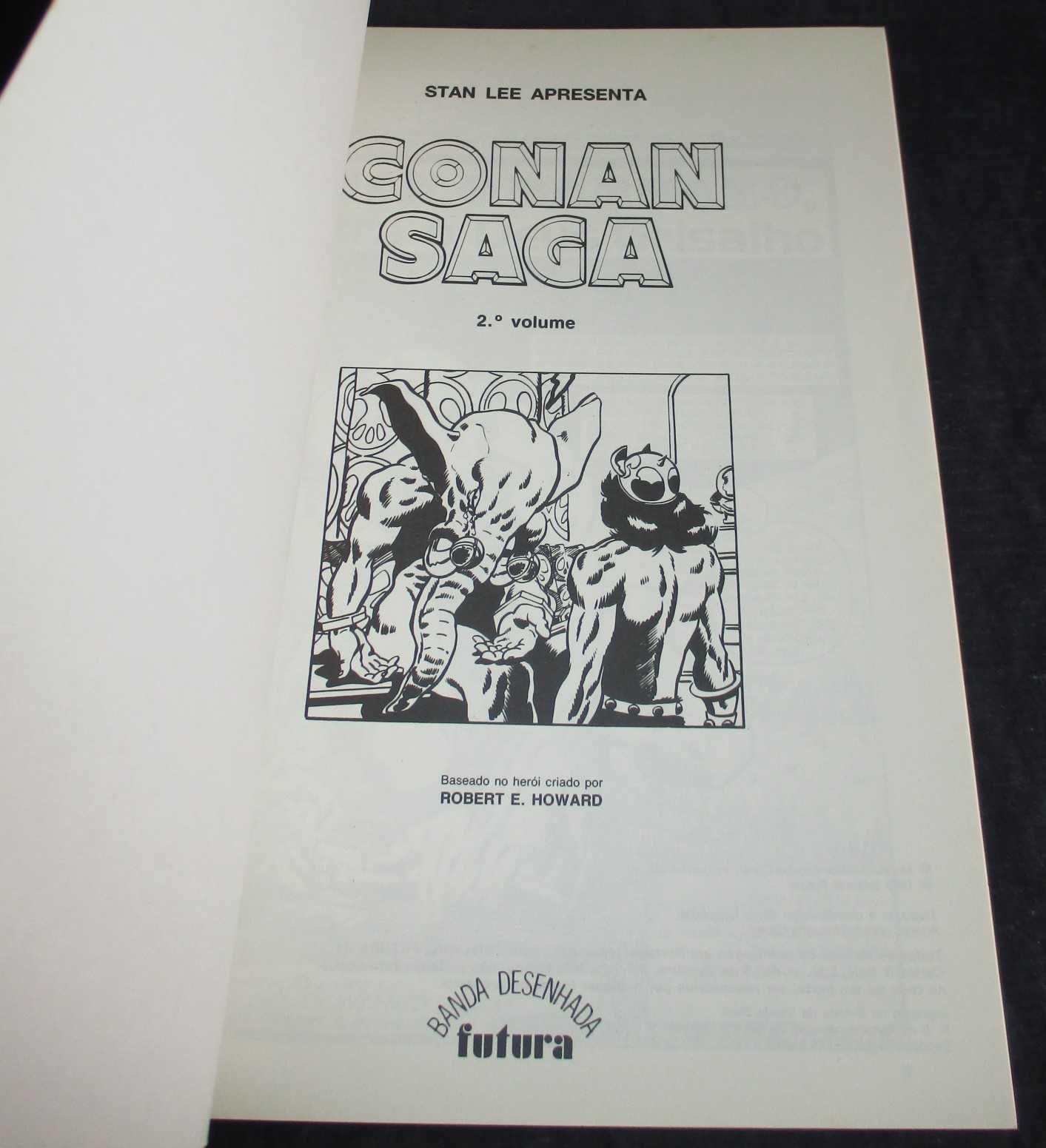 Livros BD Conan Saga volumes 1 e 2 Futura 1988