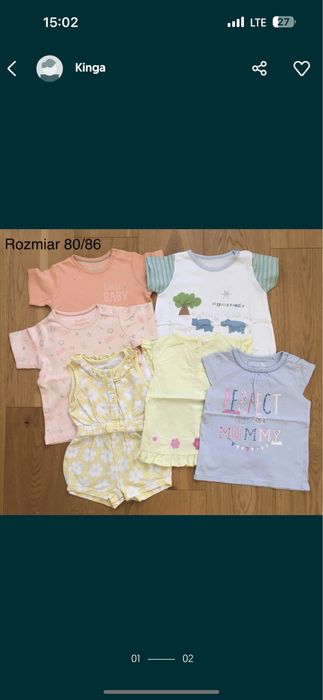 Zestaw ubranek r.80