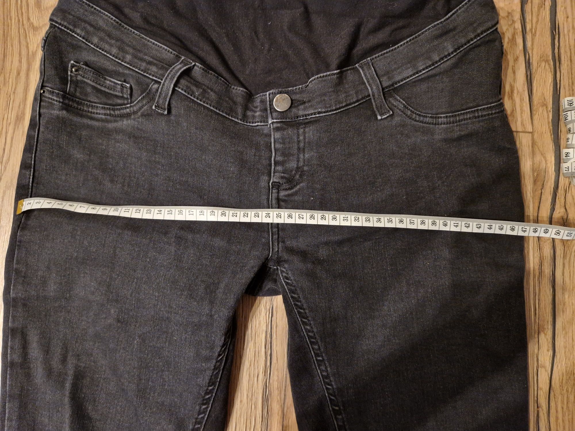 Spodnie ciążowe czarne jeansy