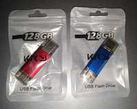 PenDrive OTG 2 em 1 USB Tipo C 128 Gb