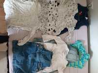 Sukienki letnie, jeans r.98