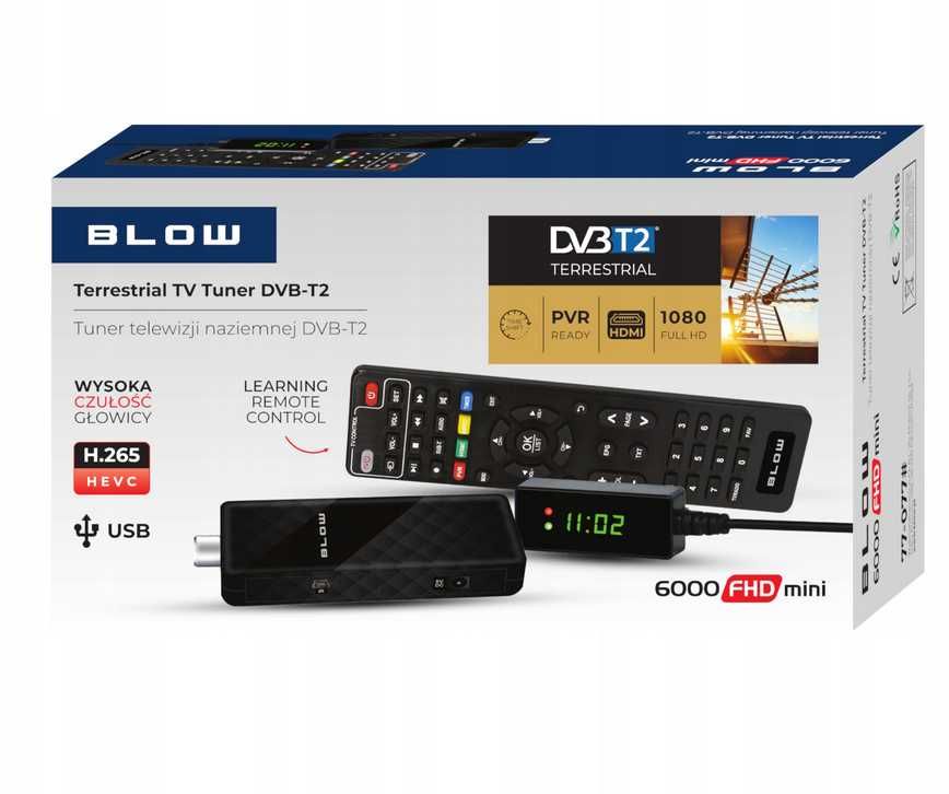CUDOWNA Jakośc Obrazu !!! Dekoder Telewizyjny DVBT-2 Nowy
