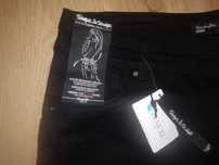 Spodnie jeansy 3/4 czarne NOWE r 52