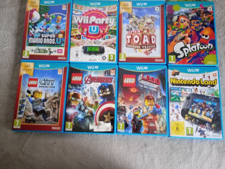 Jogos para Wii e Wii U (Wii sports, super Mario, solatoon, Pokémon)
