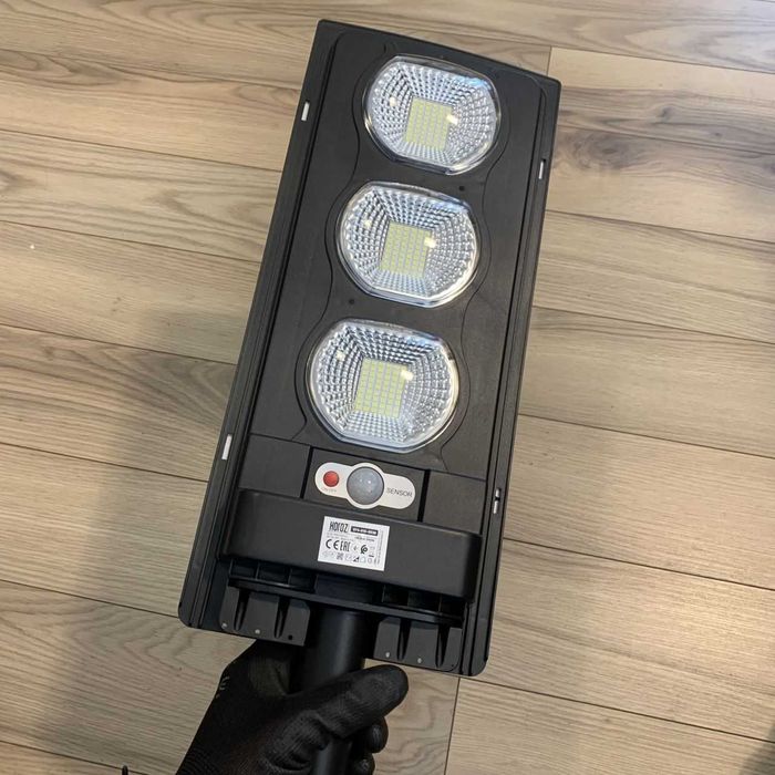LED ліхтар вуличний сонячний з Д/У та датчиком Horoz COMPACT-30 W IP65