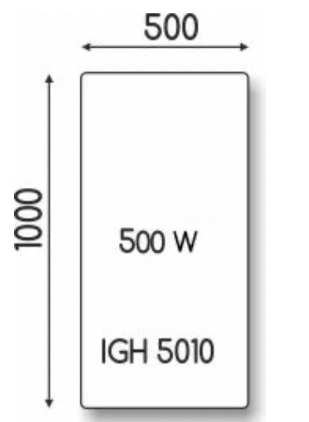 Rewelacyjny Szklano-ceramiczny grzejnik HGlass IGH5010 nowy  500W