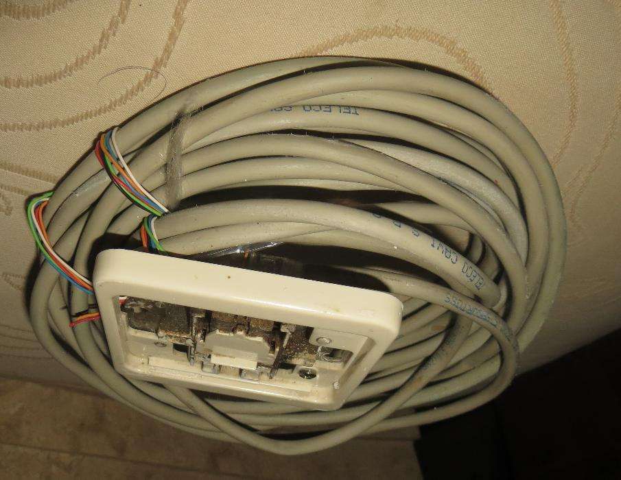 Cabo UTP Linha telefone, 6 Metros c/ 2 tomadas