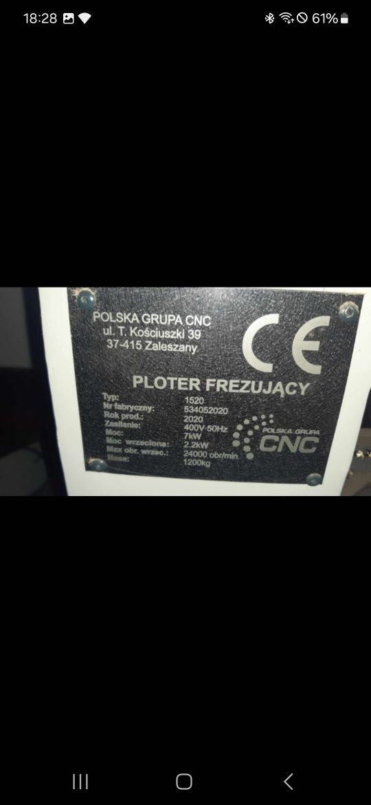 Ploter frezujący CNC