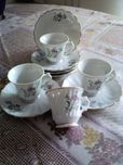 Conjunto de café "casquinha de ovo"