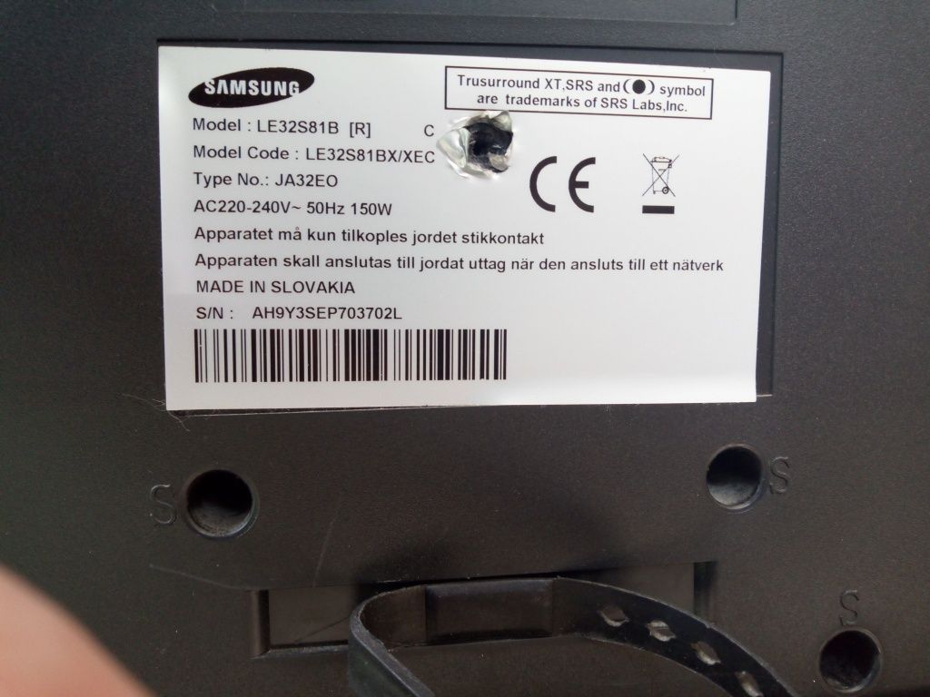 Telewizor Samsung LE32S81B 32 cale - sprawny

Sprzedam telewizor Samsu