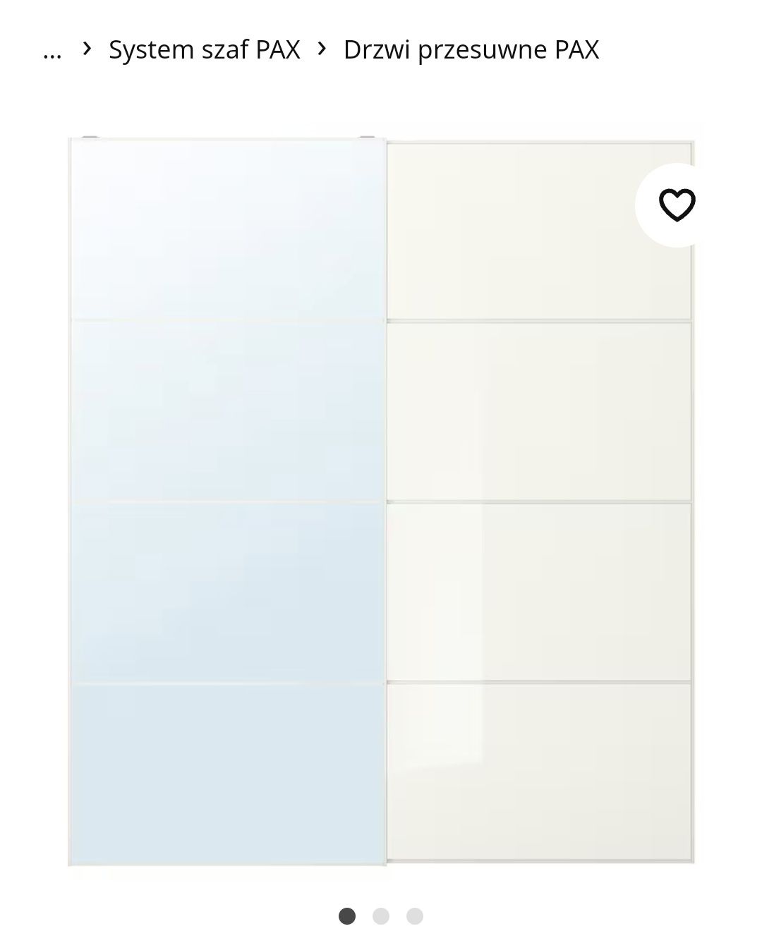 IKEA PAX drzwi przesuwne Auli/Farvik 200x236