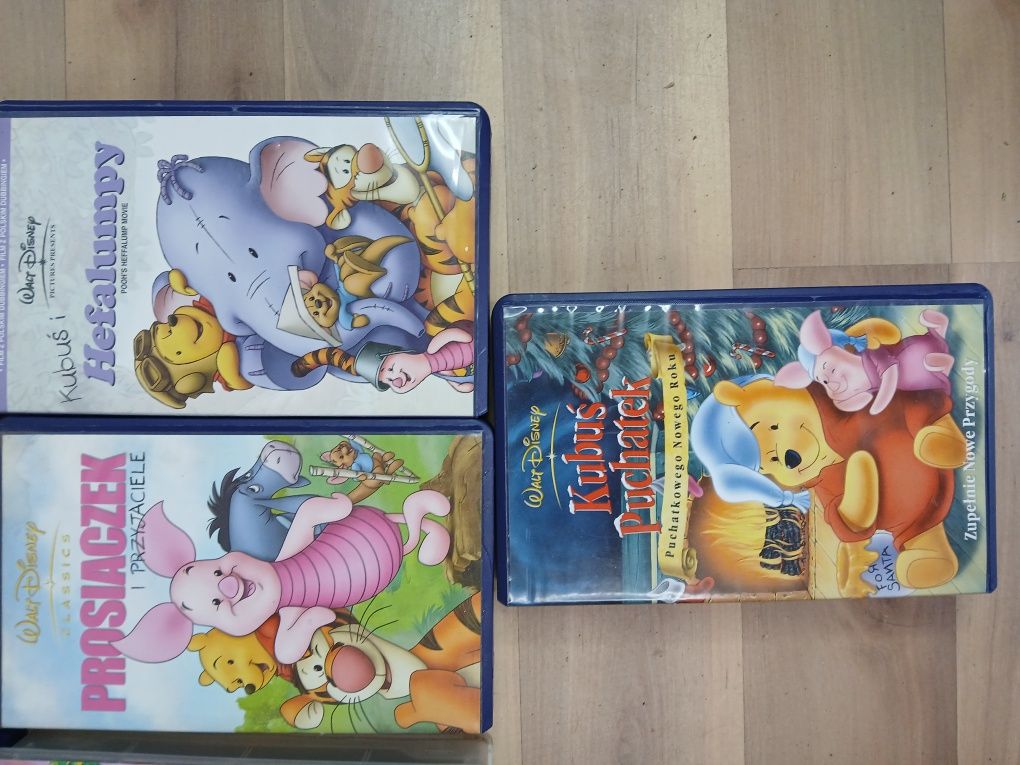 D3 bajki przygody Kubusia Puchatka na VHS