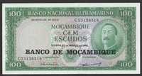 Mozambik 100 escudos 1961 - de Ornelas - stan bankowy UNC