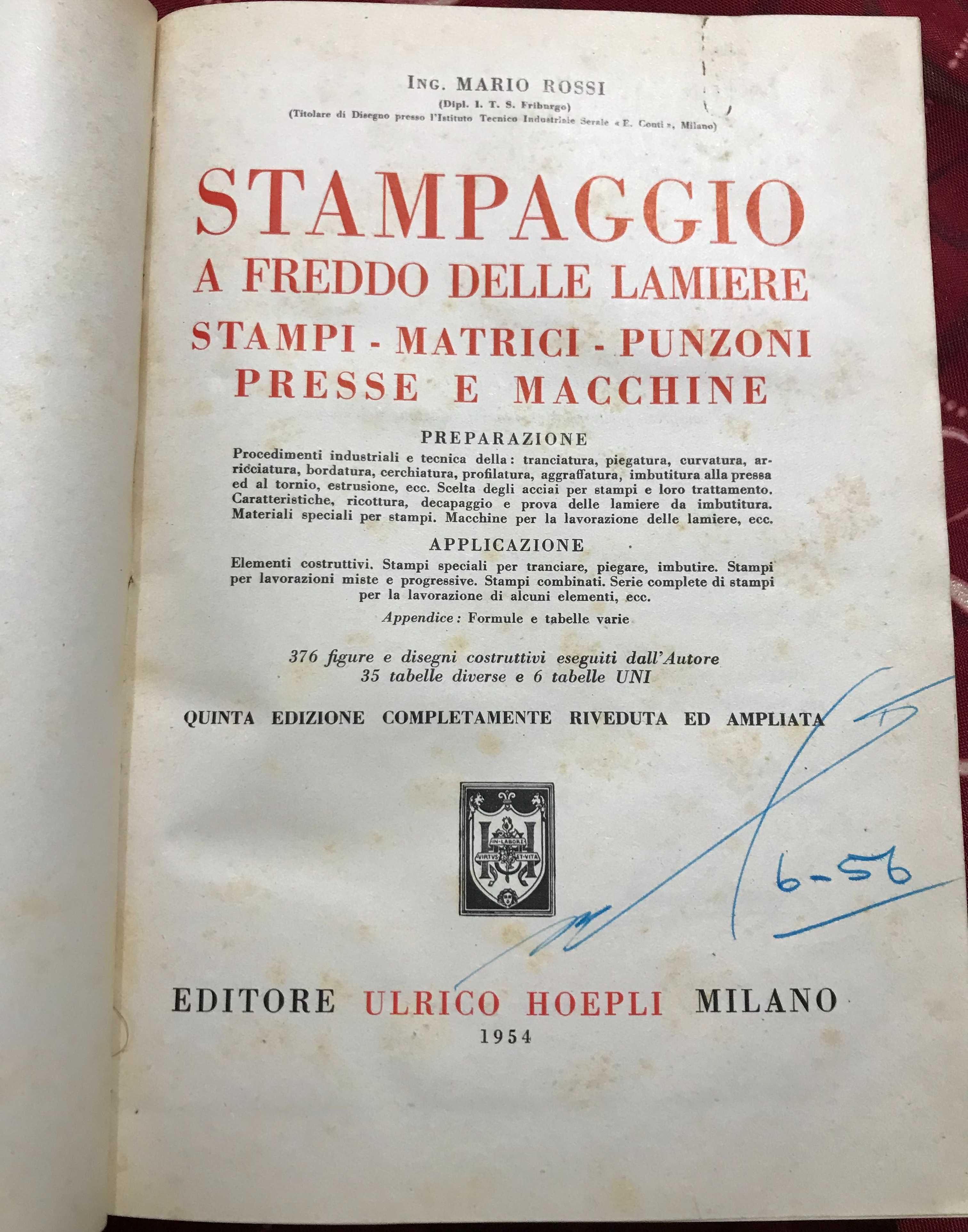 Livro stampaggio de Mário rossi