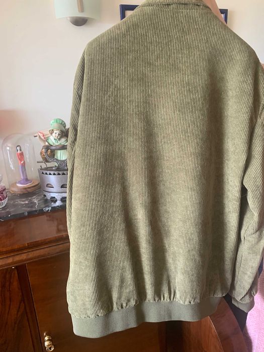 BLUSÃO de bombazine verde, XL, novo a estrear