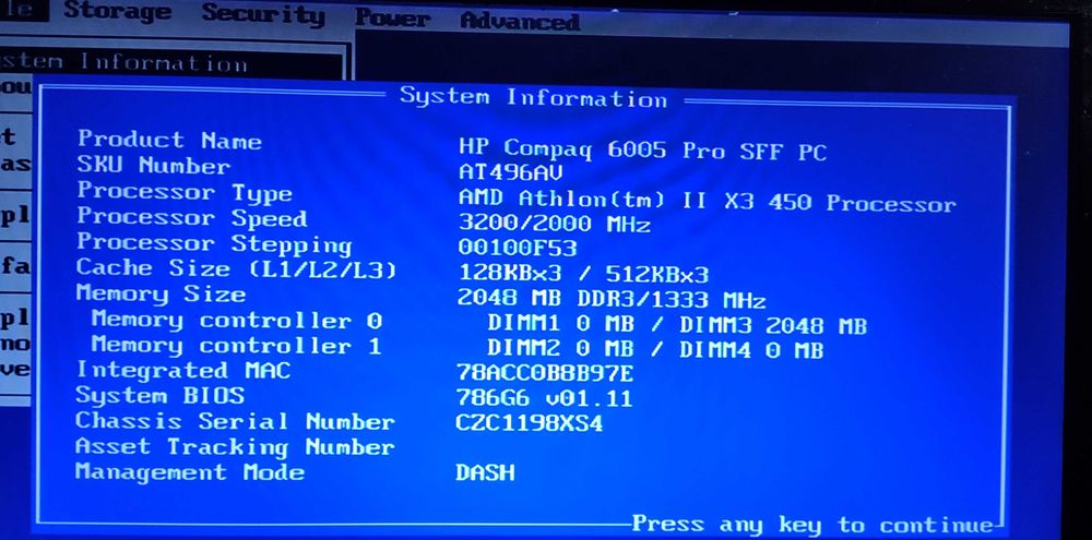 HP Compaq 6005 PRO SFF розбирання