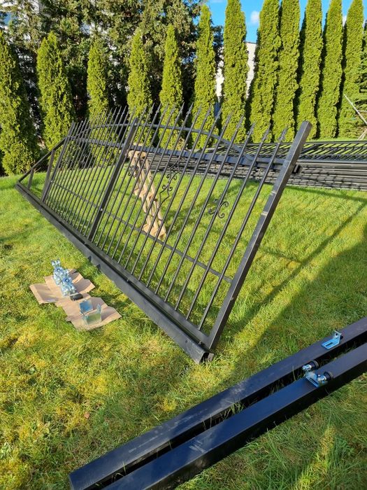 NOWA Brama wjazdowa 6m słupki + rolki komplet Lewa, Prawa