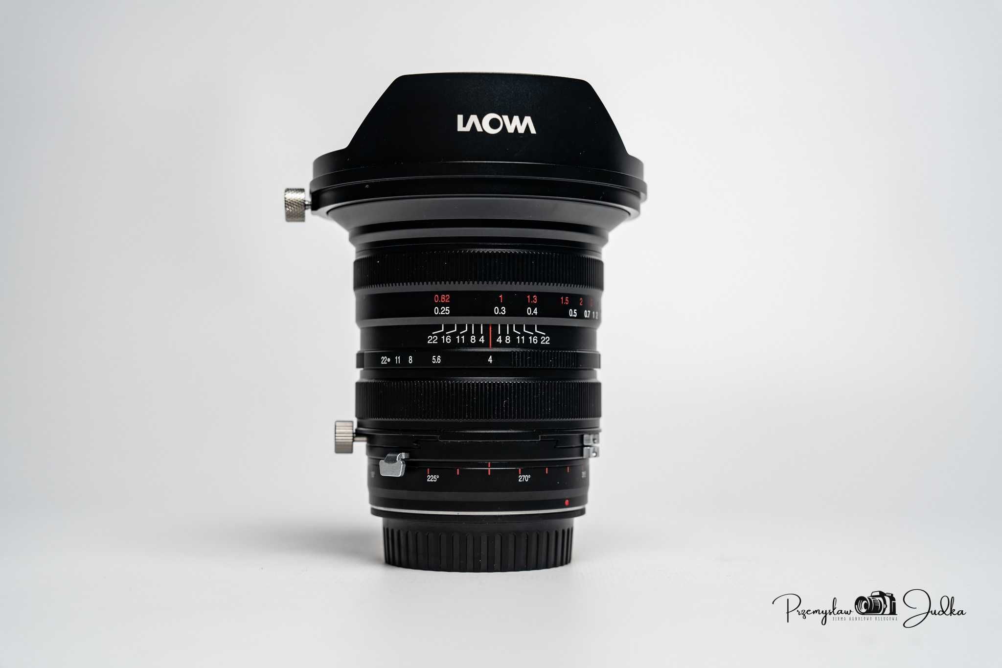 Venus Optics Laowa 20 mm f/4,0 Zero-D Shift do Canon EF igła | faktura
