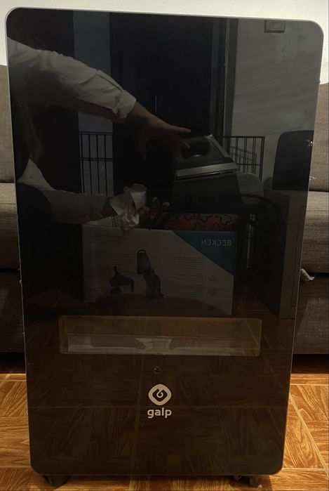 Aquecedor a gás galp chama azul vidro 3800W PRETO